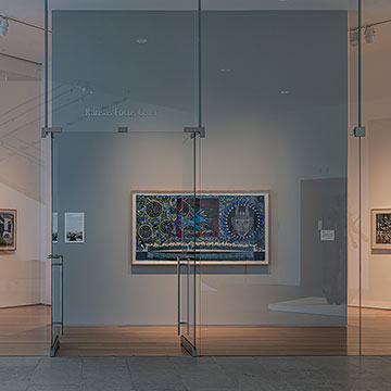 Kansas Focus Gallery showcasing Zigmunds Priede exhibit entitled Aggregates of Time