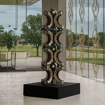 A sculpture by Betsabee Romero at the Nerman Museum of Contemporary Art