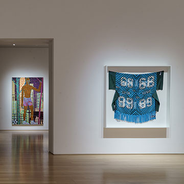 Works on display at the Sport and Spectator exhibition at the Nerman Museum of Contemporary Art