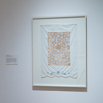 Two works on display at The Unseen exhibit at the Nerman Museum